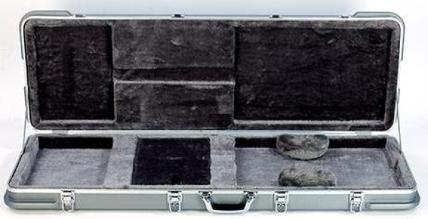 Preview: Rockcase Premium Line Electric Bass ABS Case, Rectangular, Silver